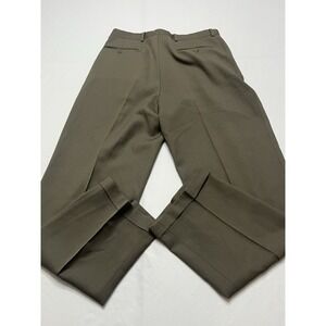 Givenchy Monsieur Men's Wool Pleated Trouser Dress Brown 33R